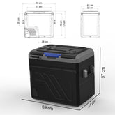 Coolist CLK60 12/24Volt/220Volt 60 Litre Kompresörlü Oto Buzdolabı/Dondurucu - Onivias